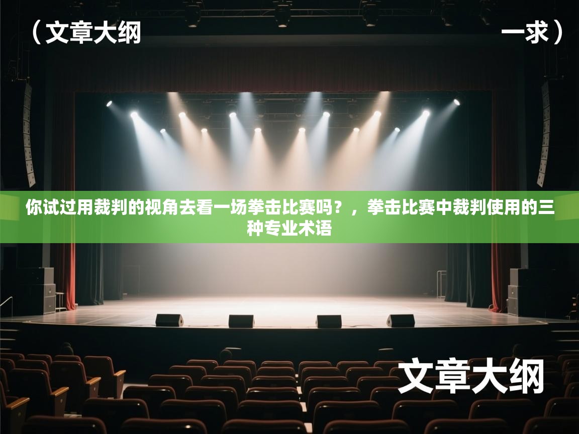 开云体育极速下载镜像-你试过用裁判的视角去看一场拳击比赛吗?,拳击比赛中裁判使用的三种专业术语 第2张